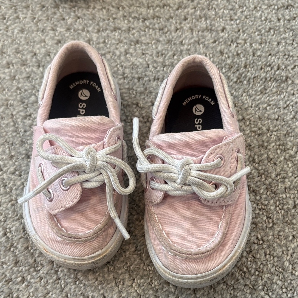 Sperry Kids Pink Canvas Sneakers